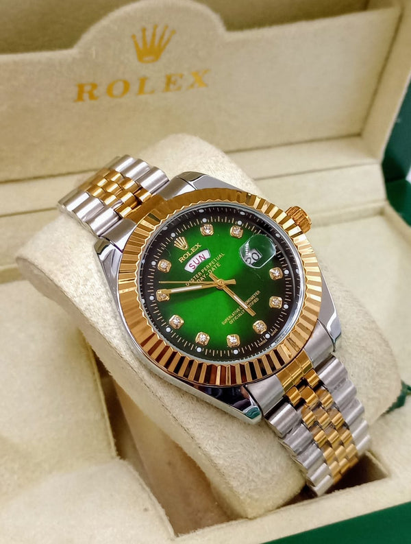Dial RLX Day & Date – Stainless Steel – Gold N2